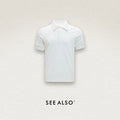SEE ALSO Heavyweight Vertical Stripe Textured Knit Polo Shirt