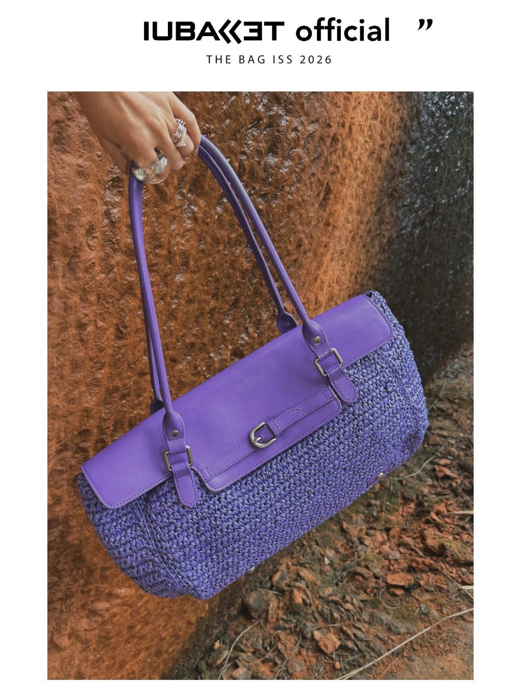 IUBALLET Holiday Wind Woven Large Capacity Tote Bag