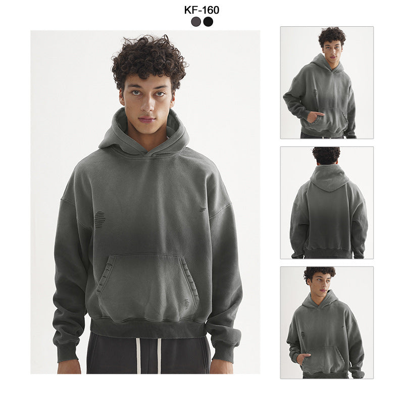 FIVE MEN Vintage Loose Short Sweater