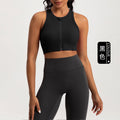 Athena Lulu Front Zip One-piece Yoga Bra