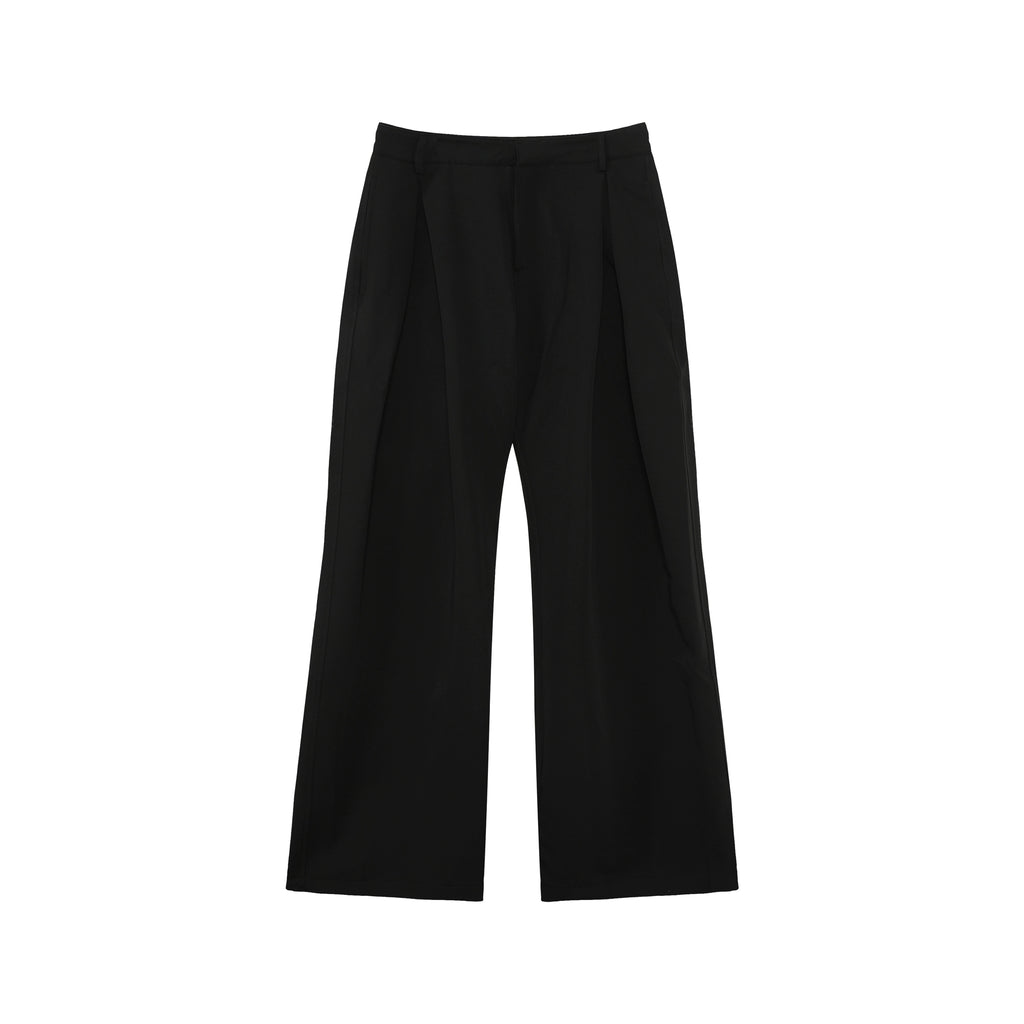 TURNTIDE Three-dimensional A-shaped Double-pleated Scimitar Trousers