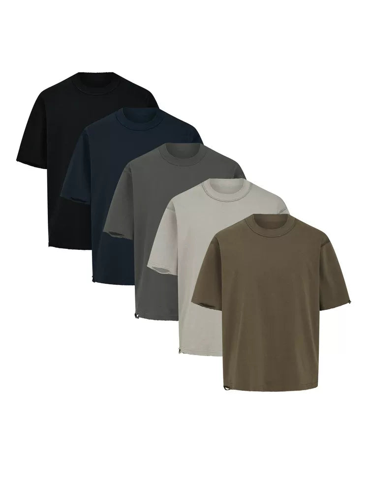 TAICHIISM Distressed Boxy Cropped Tee
