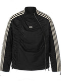 11KN Retro Zip-Off Windproof Hooded Jacket