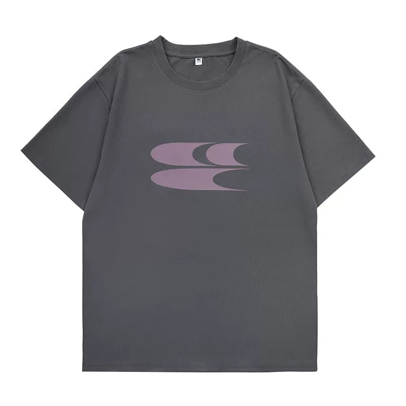 Crying Center Relaxed Crew Neck Logo Tee
