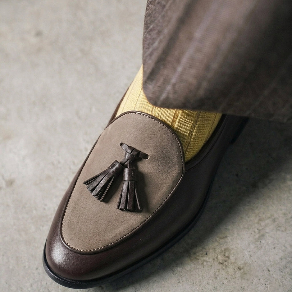 TERRAKOO Leather Tassel Loafer