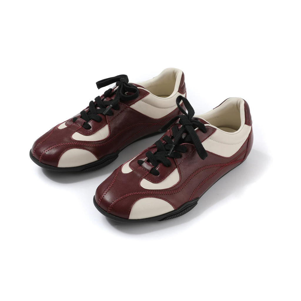 TAICHIISM Leather Lace-Up Deconstructed Trainer Sneaker