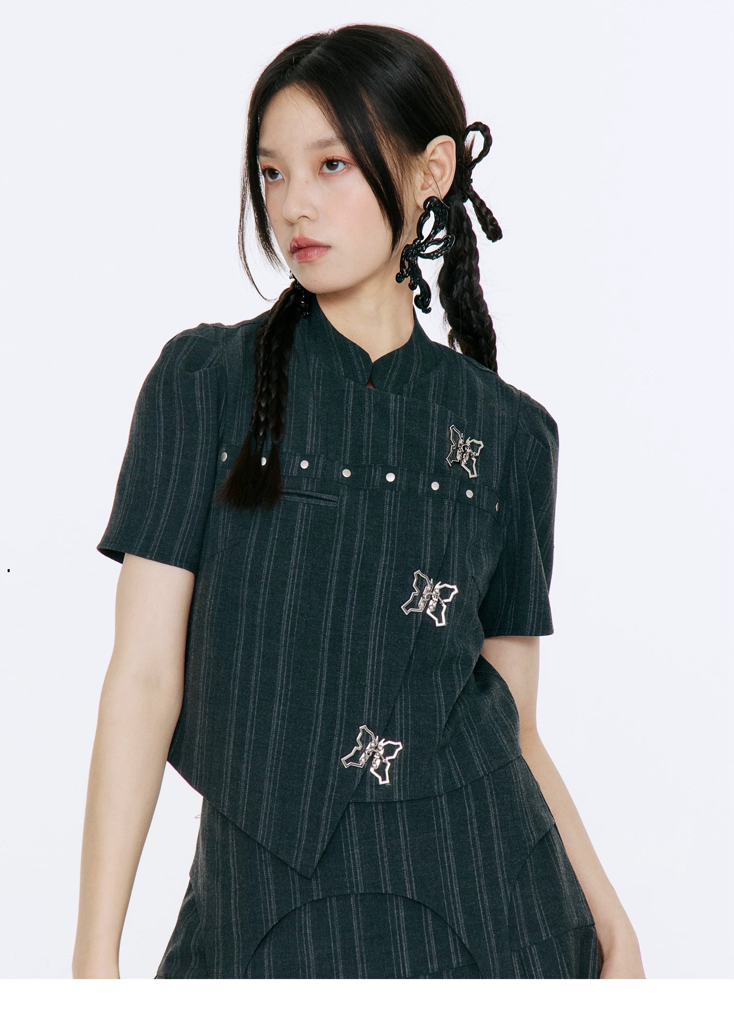 LOST FOREST Niche Casual Pleated Skirt Set