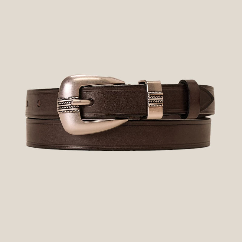 CULTUM Leather Vintage Pin Buckle Belt