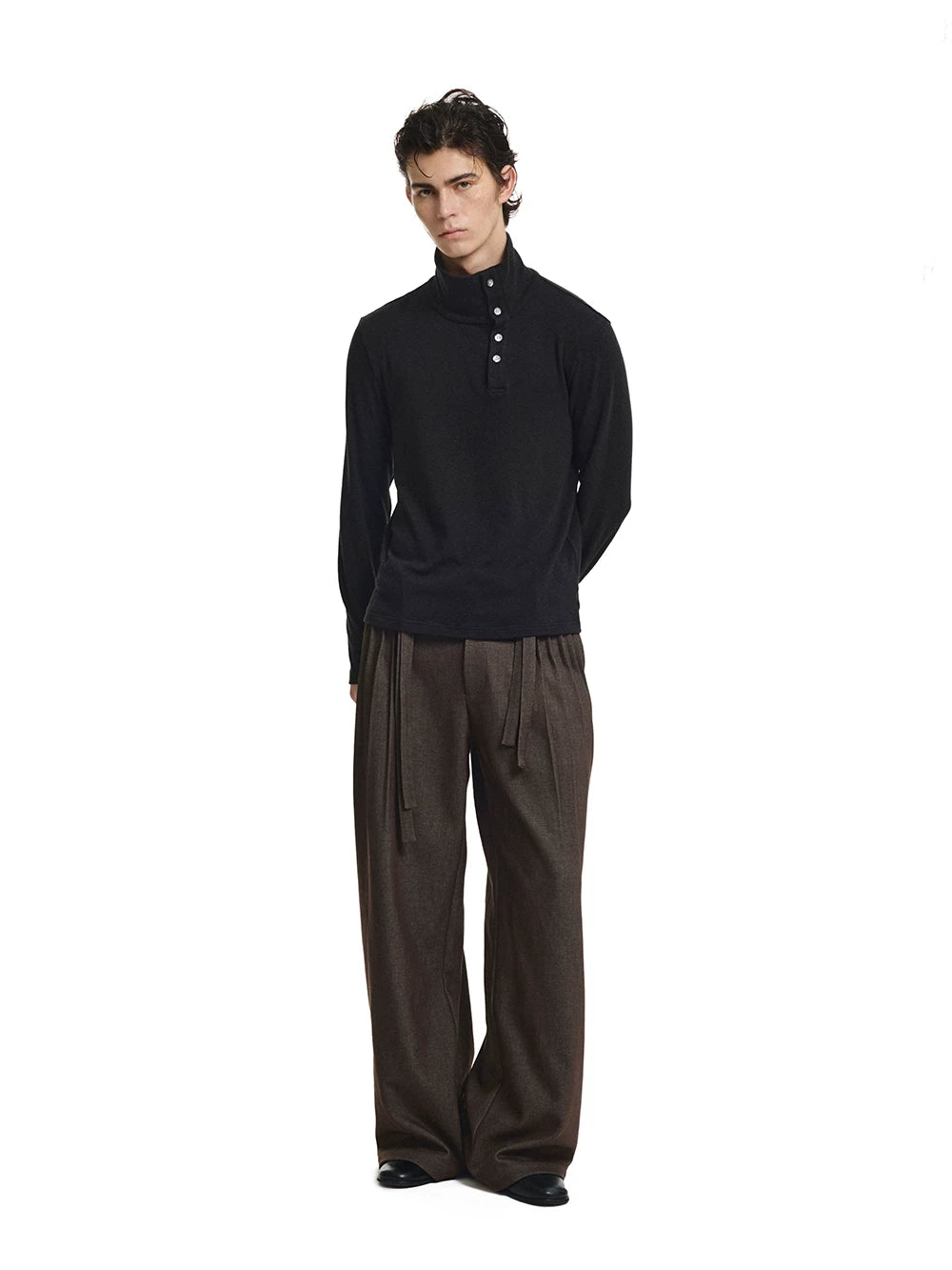 KREATE Henry Slant Collar 240g Quick-Dry Long-Sleeve Tee