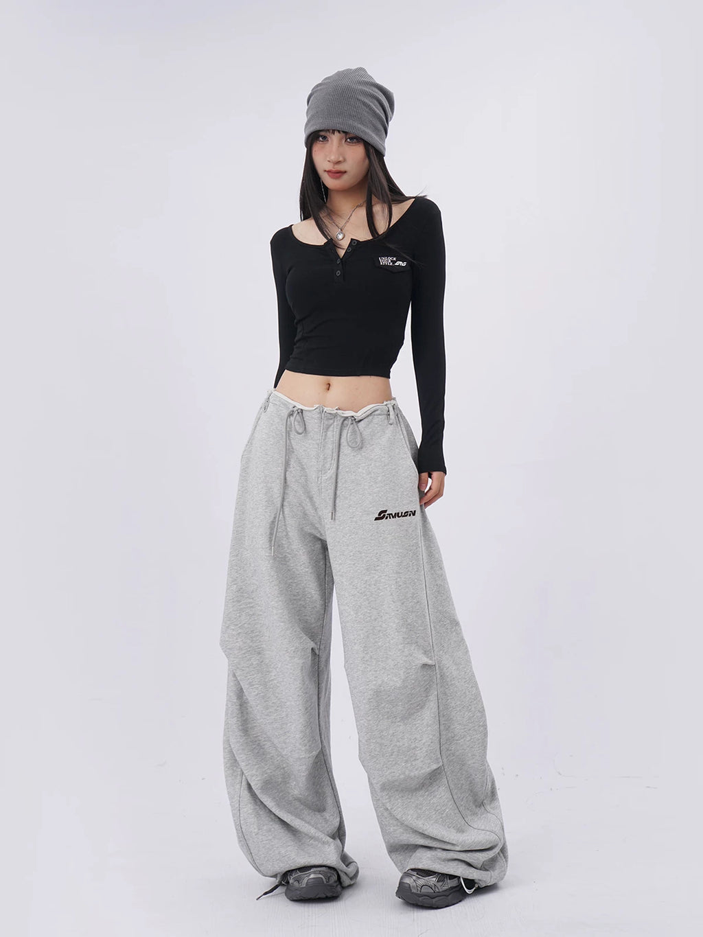 SAMUSAN Slim and Thin Versatile Short Long Sleeves