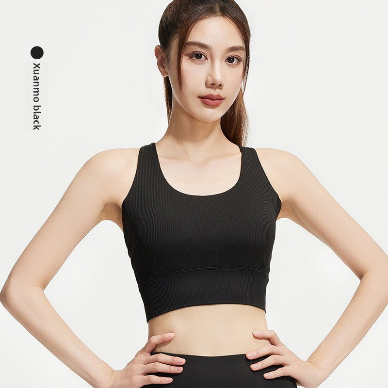 TIANQINGSE Fixed Chest Pad Yoga Back Sports Underwear