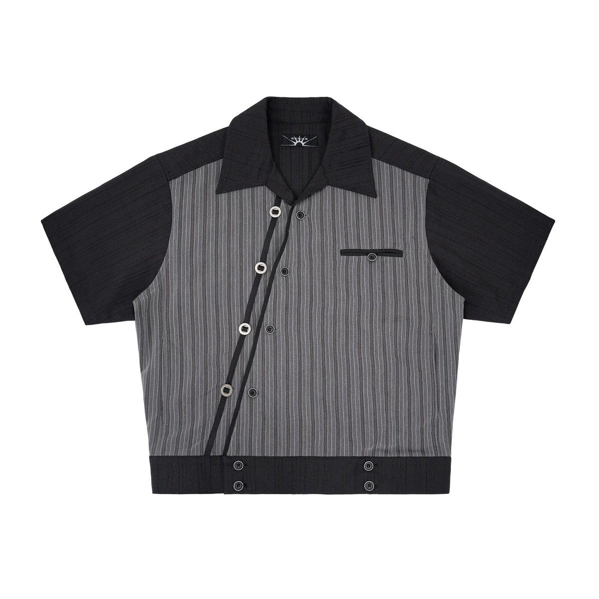 Esaias Mineral Vein 300g Wrinkle-Resistant Relaxed Shirt