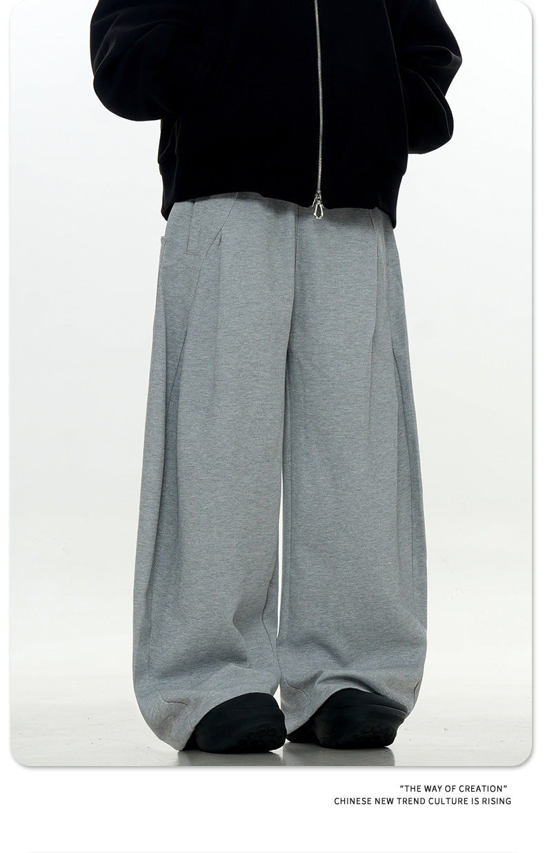 11KN American Retro 400g Wrinkle-Resistant Straight-Leg Sweatpants
