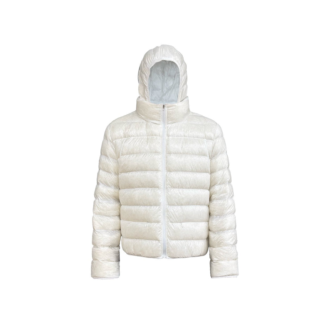 JCAESAR Cicada Wing 90% White Duck Down Quilted Puffer Jacket