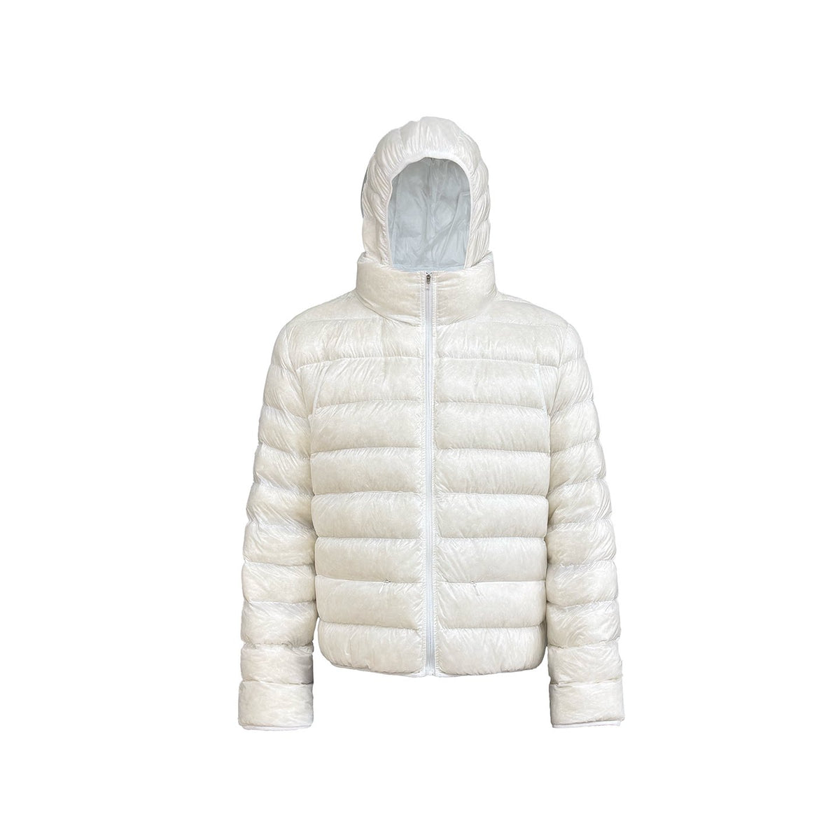 JCAESAR Cicada Wing 90% White Duck Down Quilted Puffer Jacket