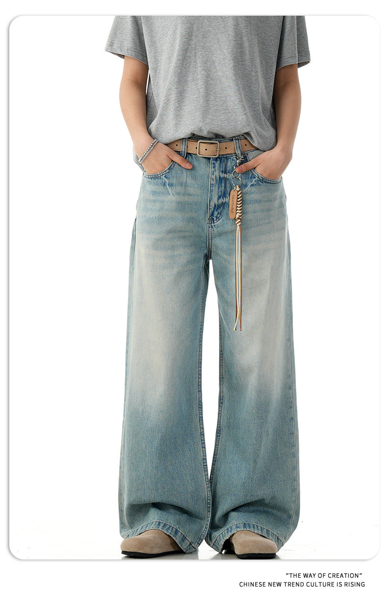 11KN Loose Simple Straight Jeans
