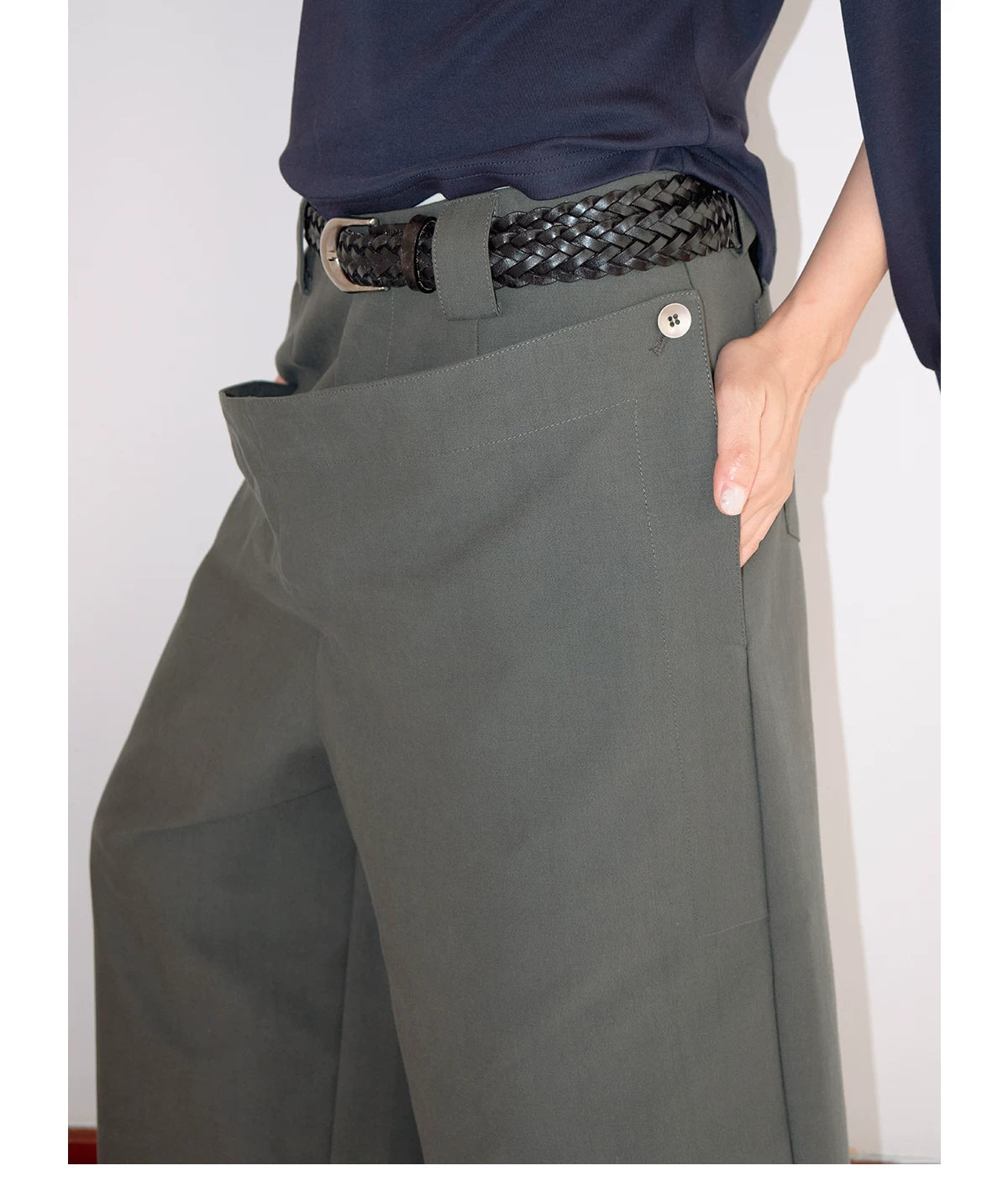 FUNKYFUN Layered 3D Architectural Relaxed Fit Shorts