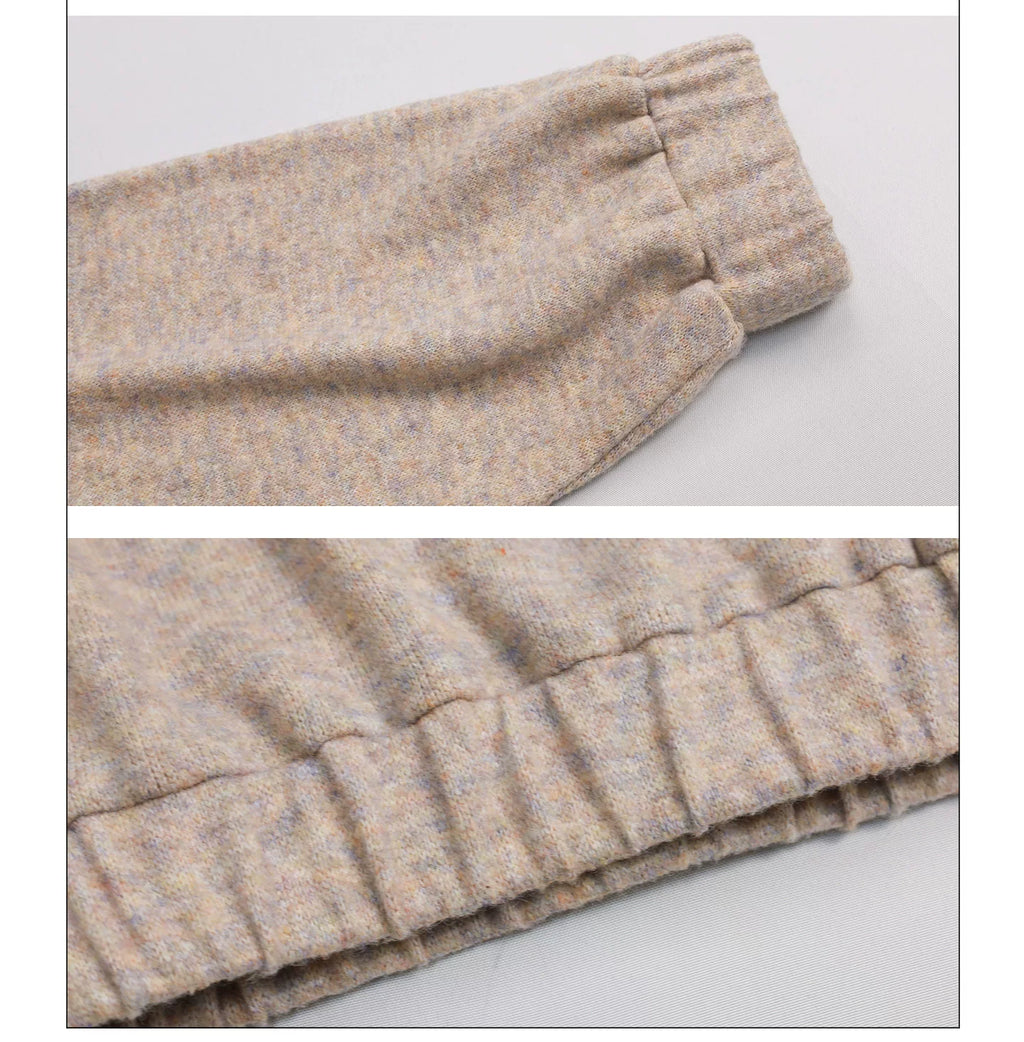 Girlyhalo Fake Two-piece Casual Versatile Knitted Sweater