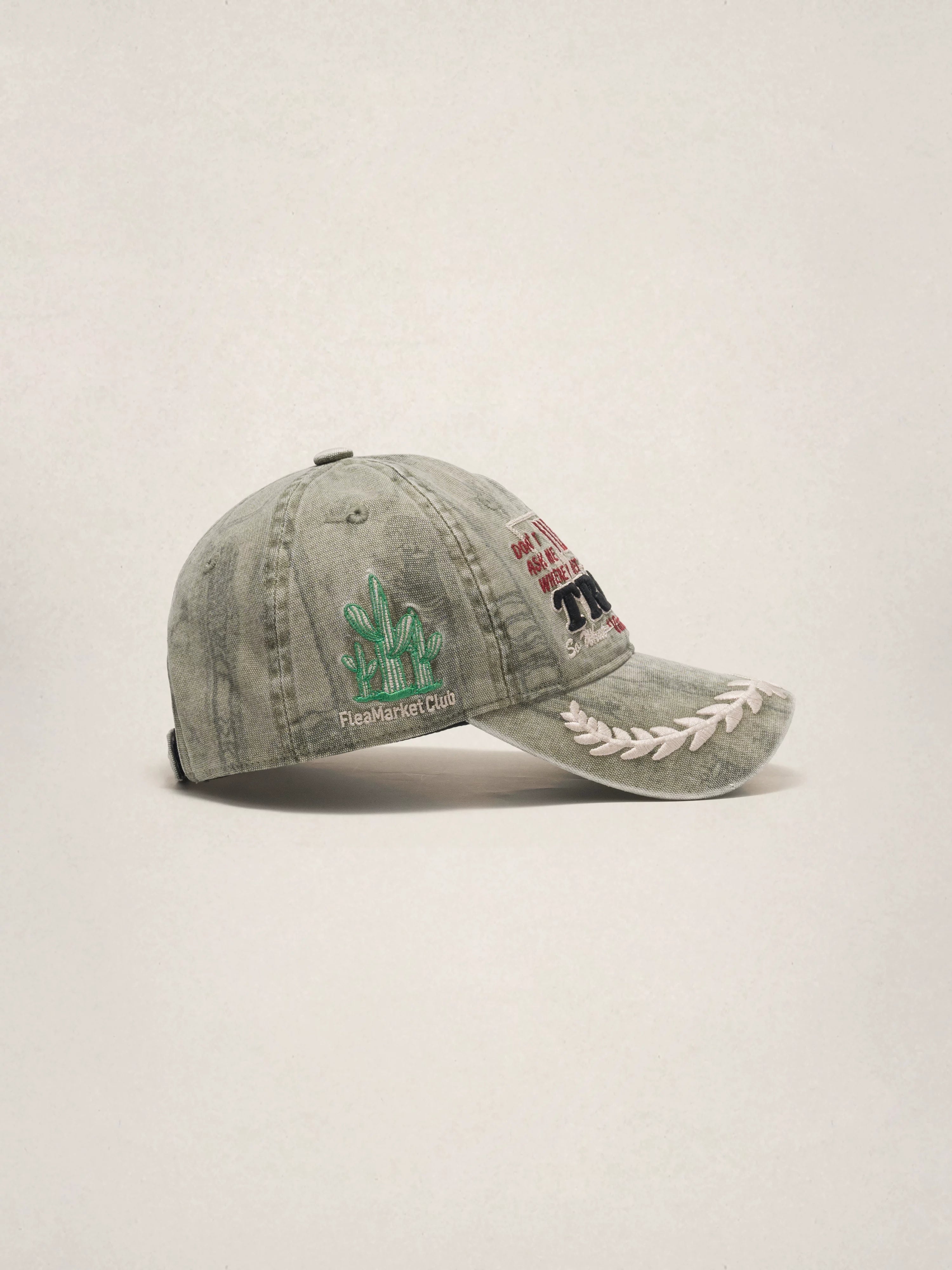 Fleamarket Cactus Embroidered Baseball Cap