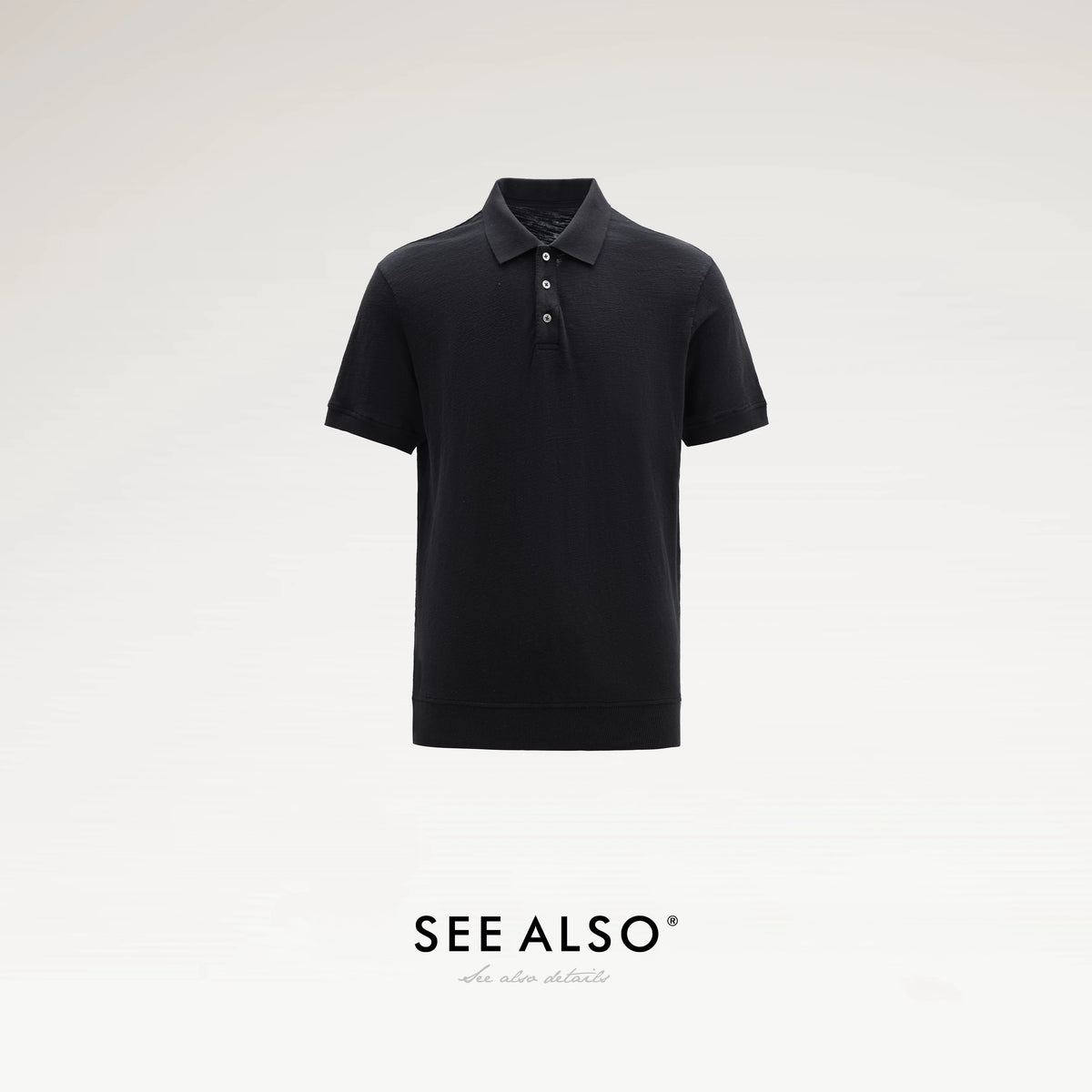 SEE ALSO Vintage Bamboo-Texture Breathable Cotton Polo Shirt