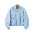 Inflation Short Stand-Up Collar Checked Contrast Baseball Jacket