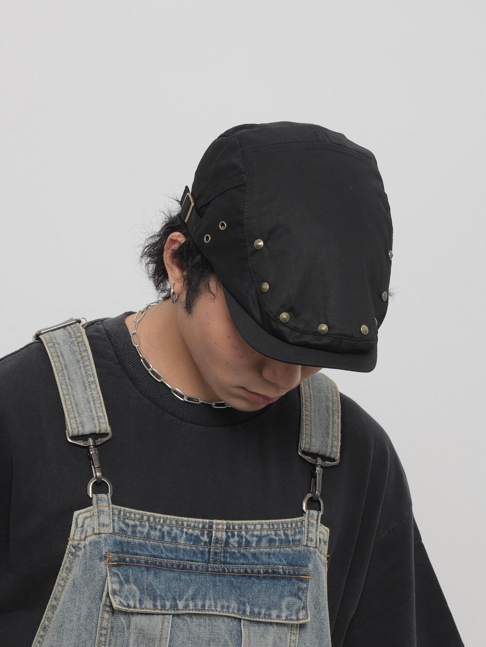 WORLDWIDE Korean Niche Retro Rivet Beret