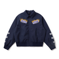 BURNIN Reflective Strip Flame Logo Temperament Jacket