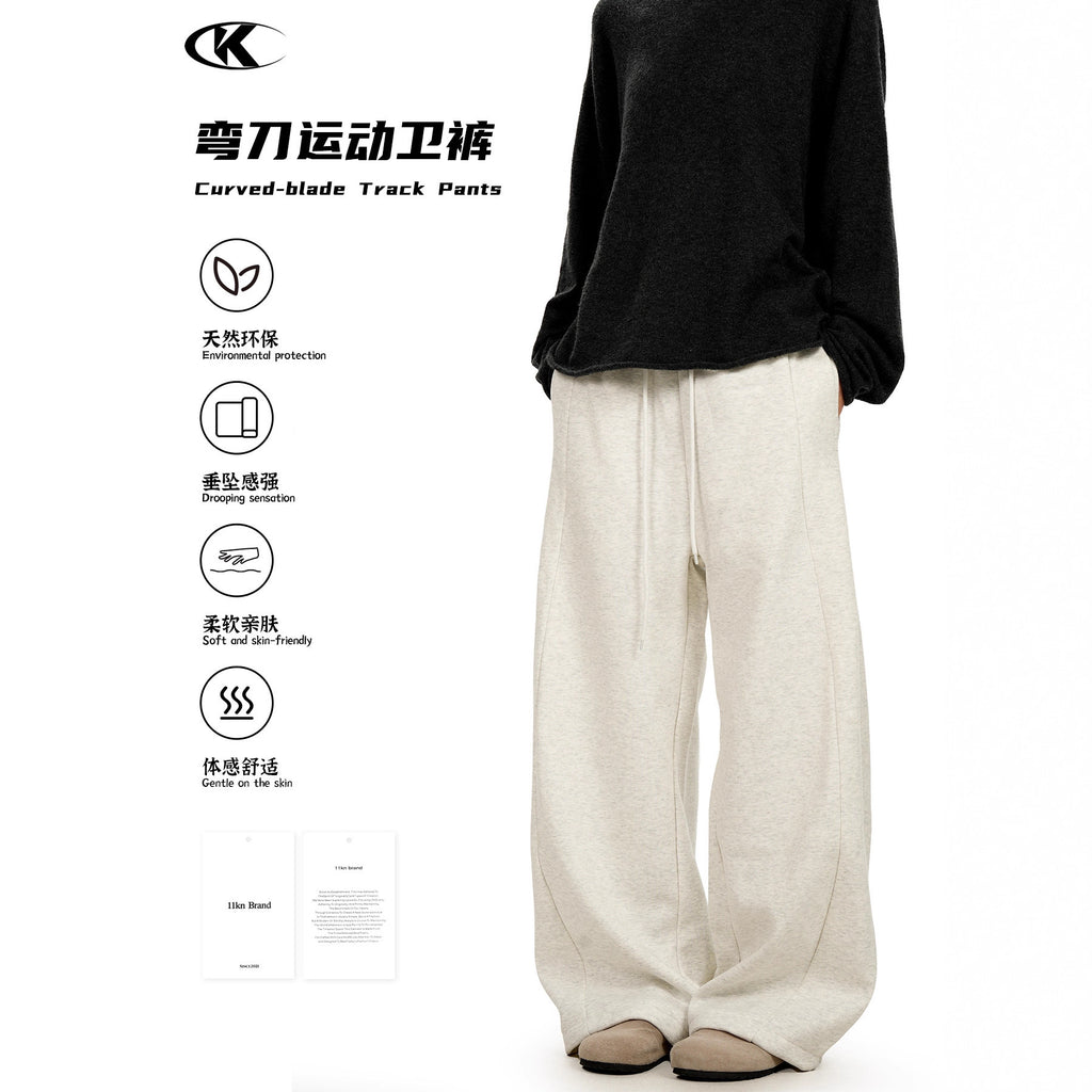 11KN American Minimalist Wide-Leg Sweatpants