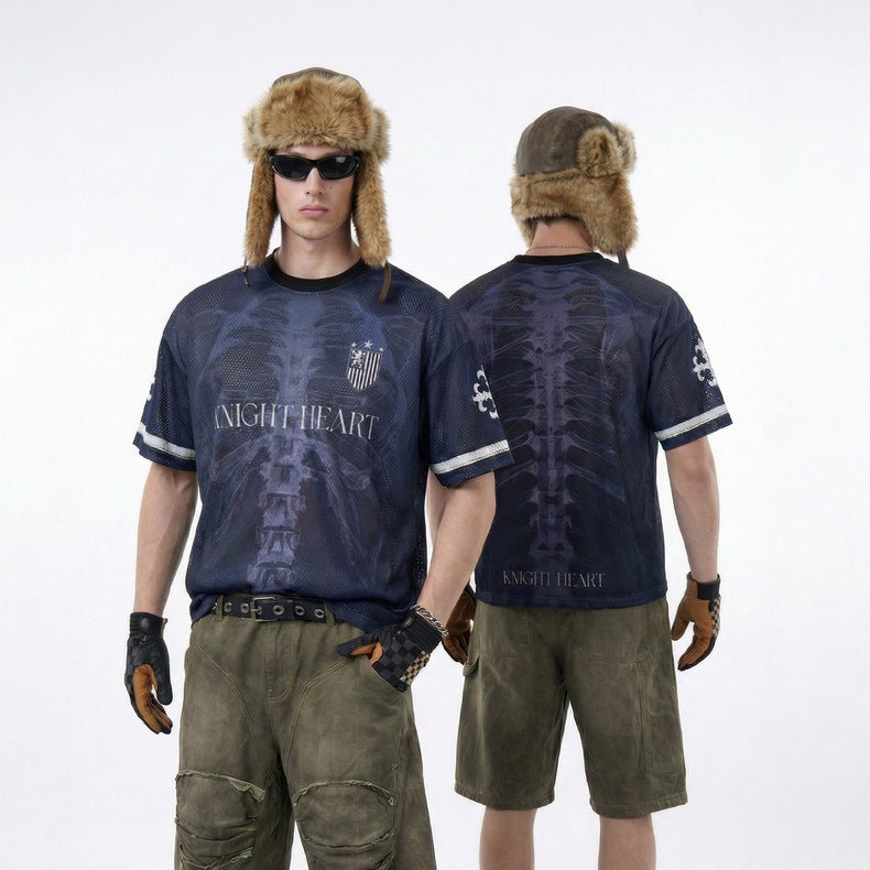 Inflation X-ray Bone Digital Print Jersey Short Sleeve