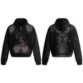 NOMANIAI Old Double-sided Printed Zipper Sweater Jacket