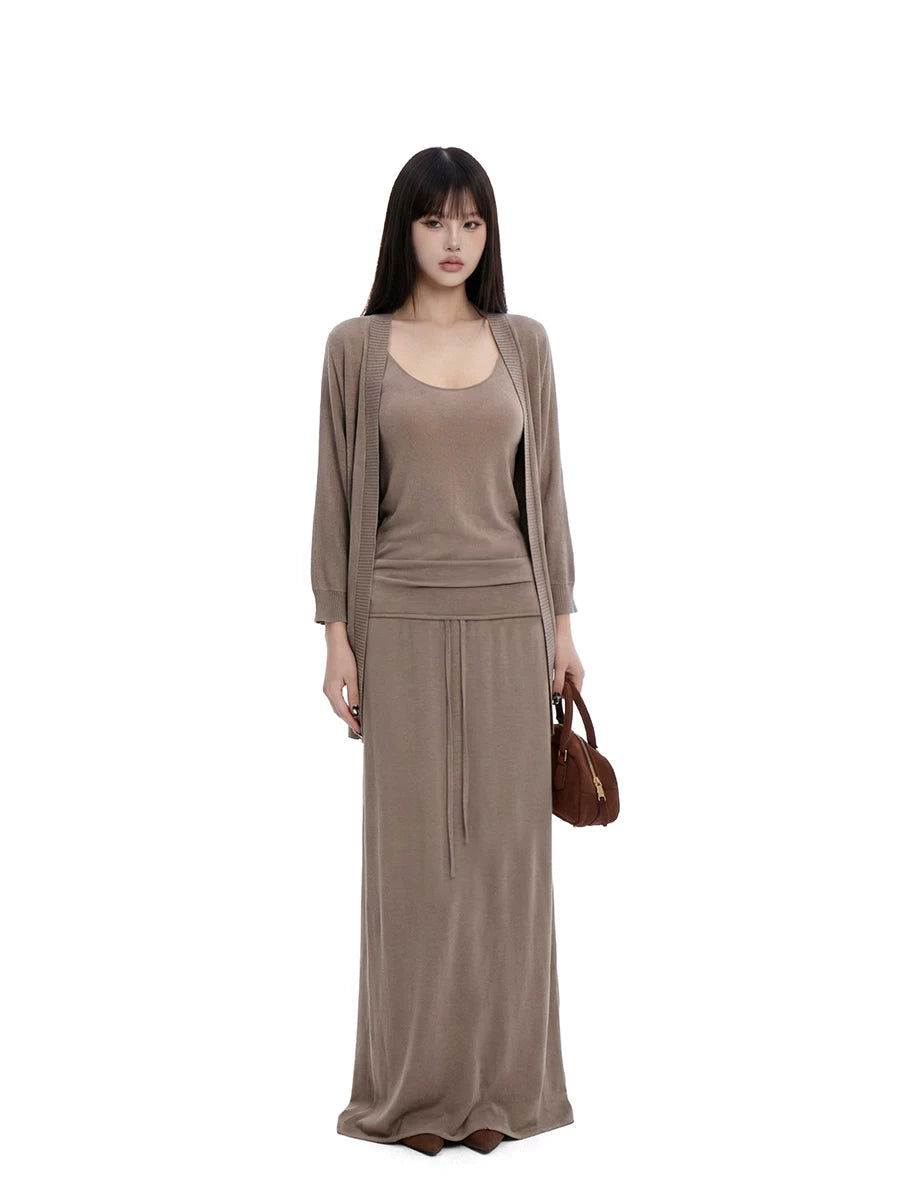 WITHMIN Retro Versatile Straight Dress