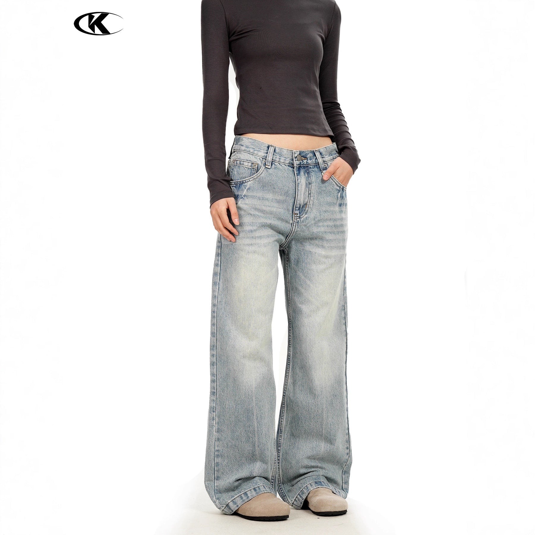 11KN 11 oz American Washed Straight Leg Jeans