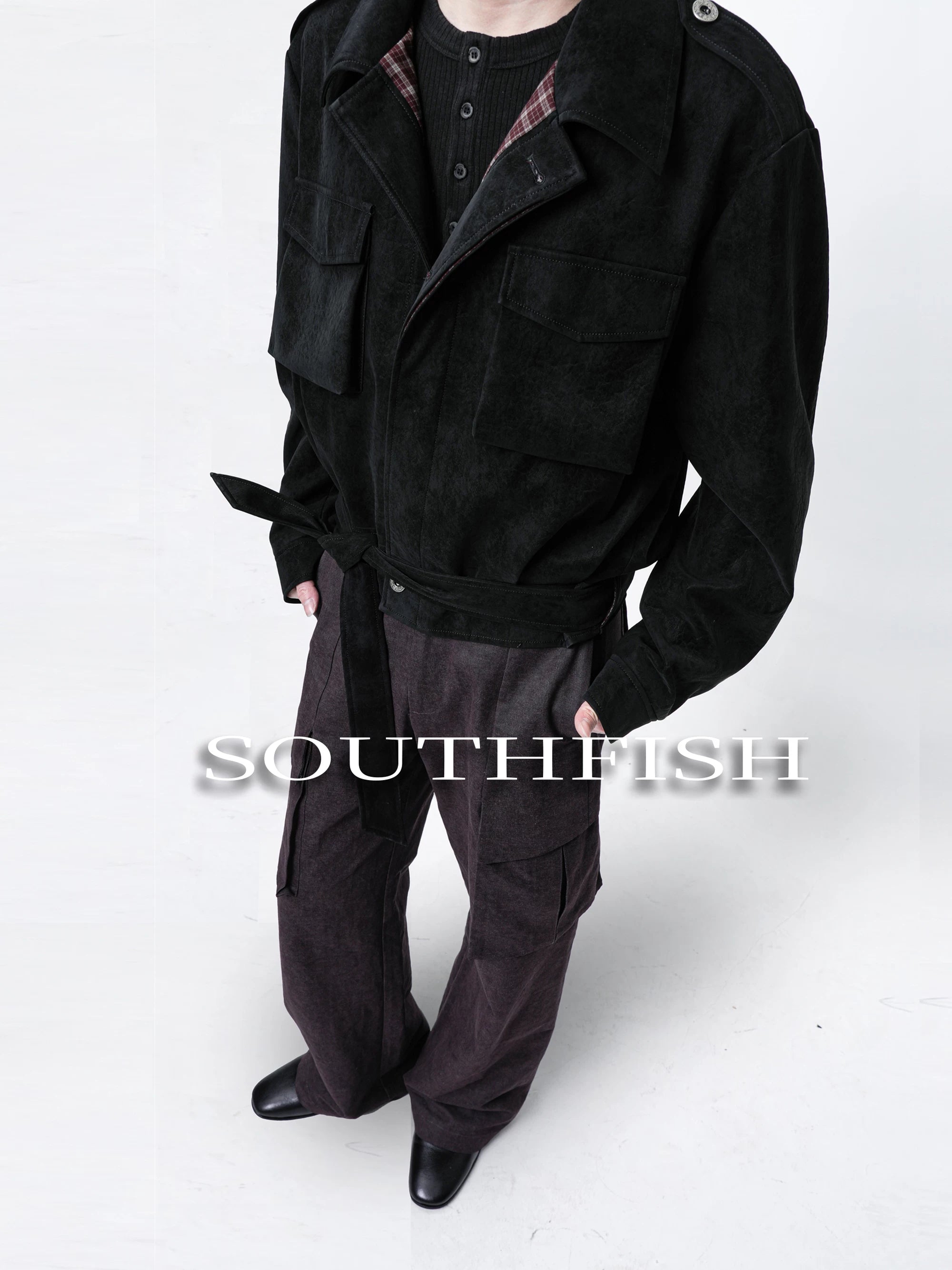 SOUTHFISH Vintage Lapel Jacket