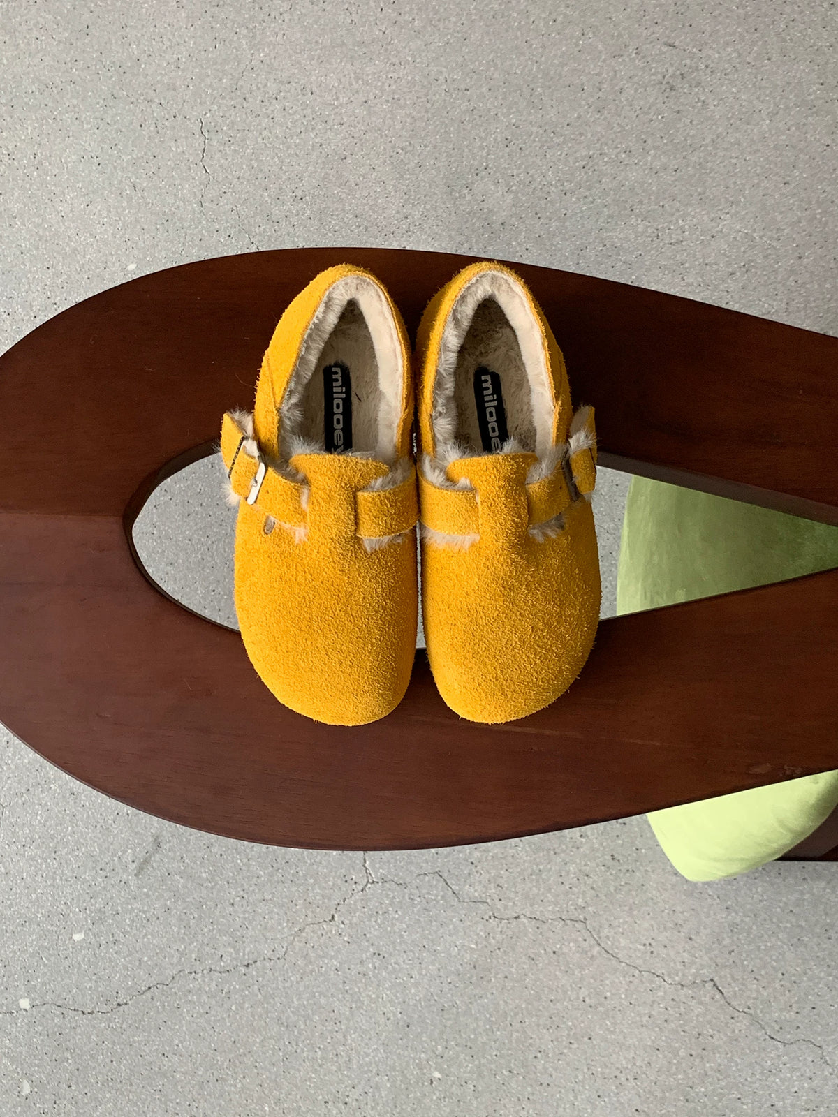 MILOOEY Fur-Lined Sheepskin Slip-On Loafers
