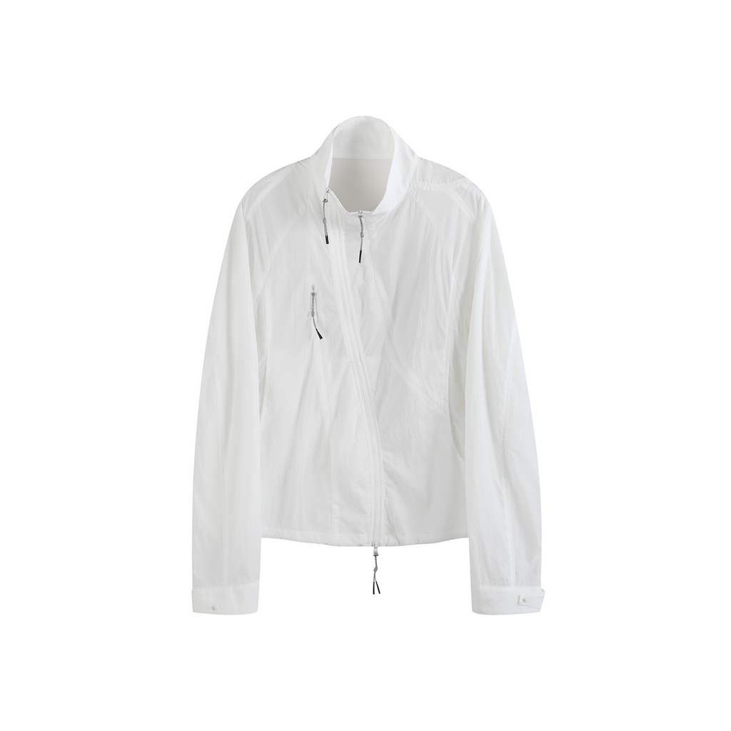 BEVAN UP UPF + Spiral Arc Sheer Cropped Sun Jacket