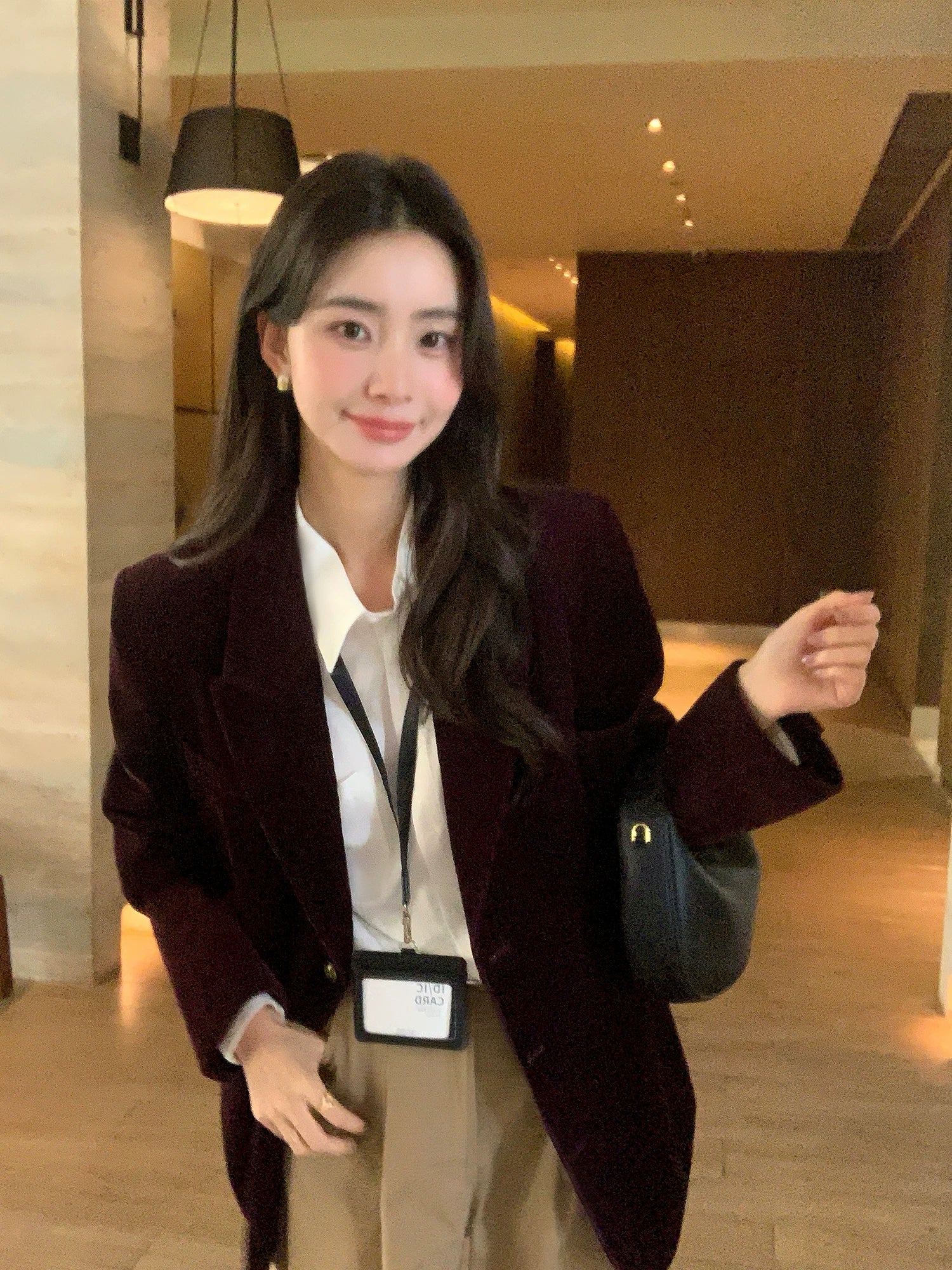 Pusumede Vintage Corduroy Loose Blazer
