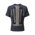 INTERLINKED Napoleon Print Cool-Touch Slim-Fit Cropped Tee