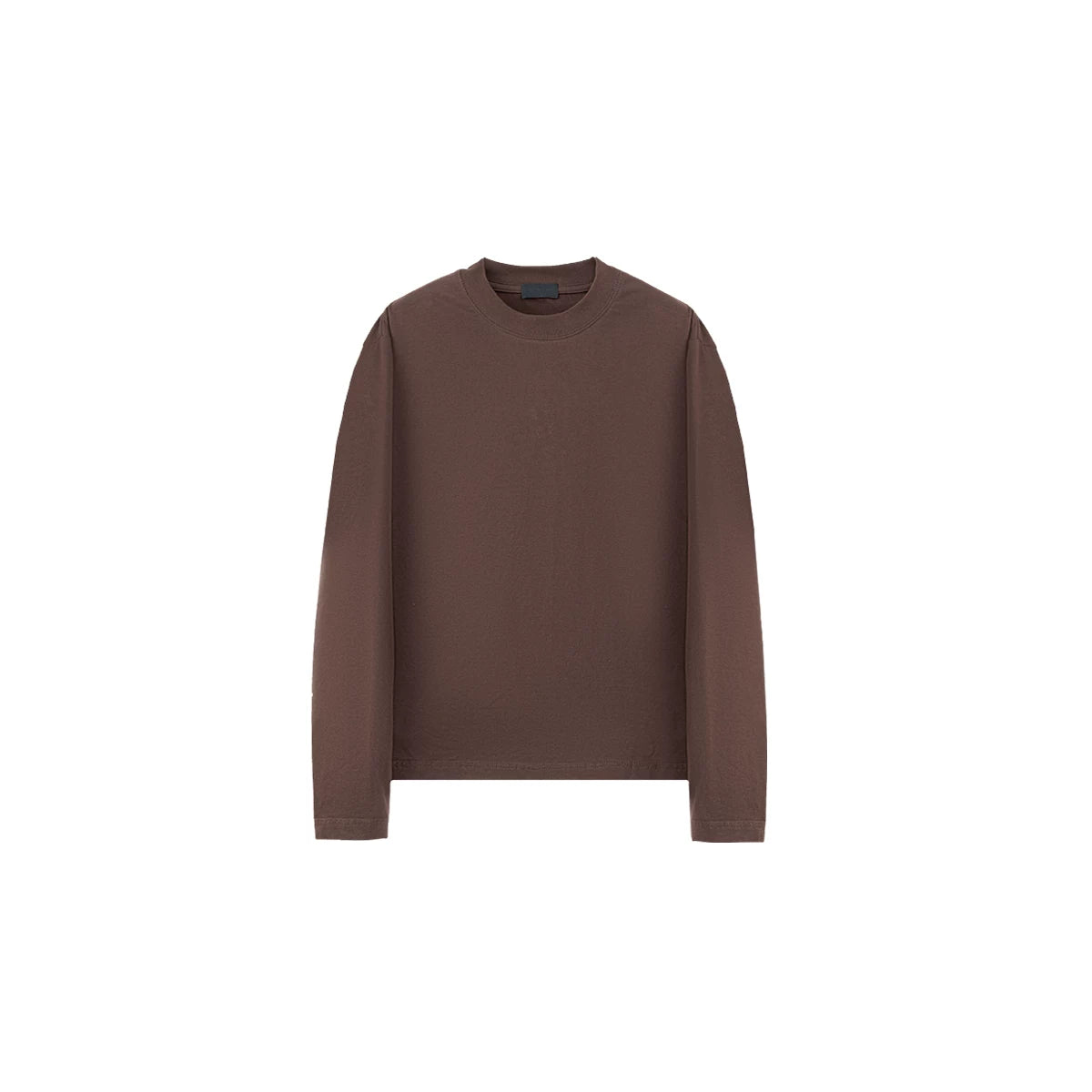 PLUS NO LOGO Brushed Cotton Cropped Long-Sleeve Tee