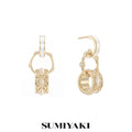 SUMIYAKI Mother-of-Pearl Layered Drop Earrings