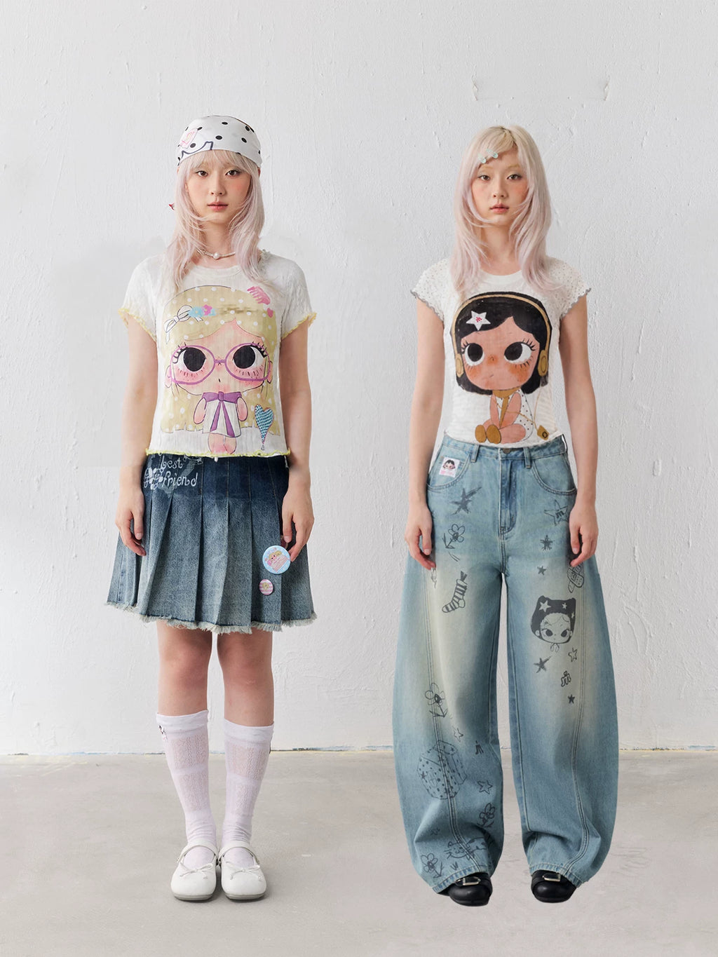 MASOOMAKE x Xiaoman Collection Arrival Casual Printed T-Shirt