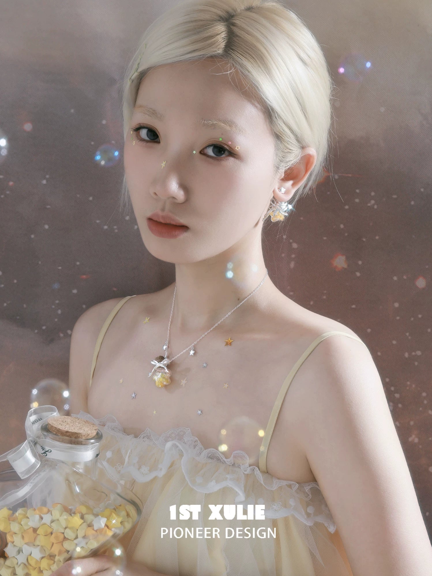 1ST XULIE Star Wishing Bottle Earrings