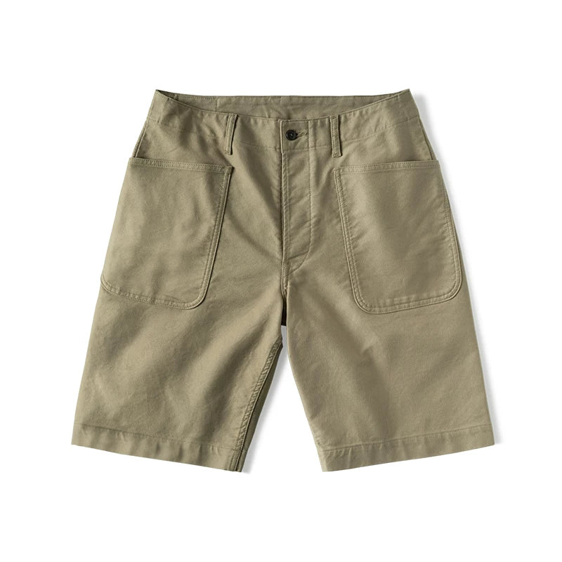 Bronson High-Waist Straight-Leg Cargo Shorts