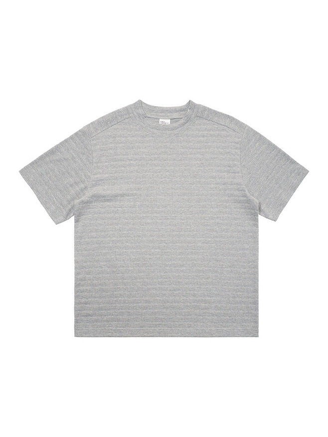 UNF Front Shoulder Slim-fit Crew Neck Knitted Tee