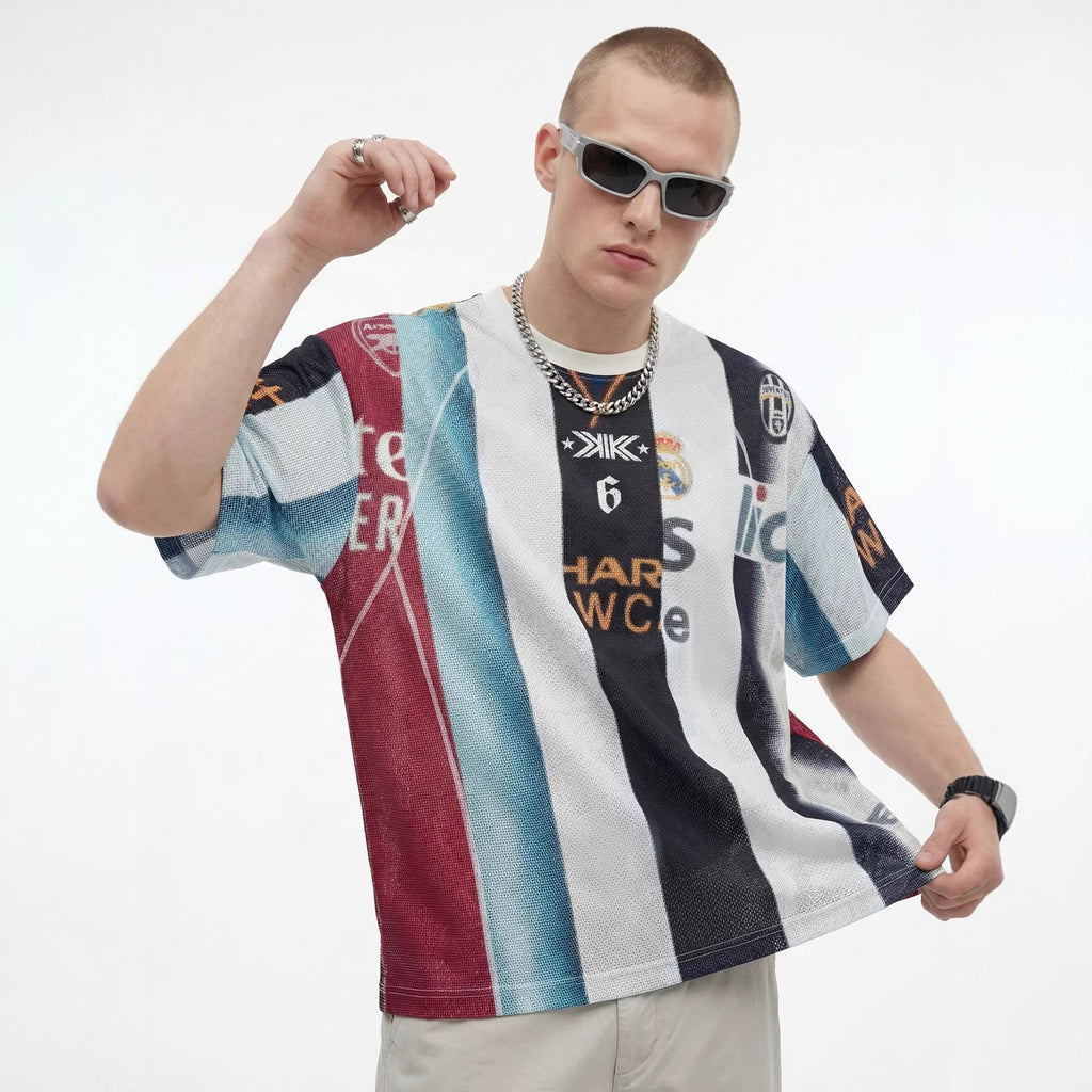Inflation Splicing Digital Printing Breathable Sports Short Sleeve