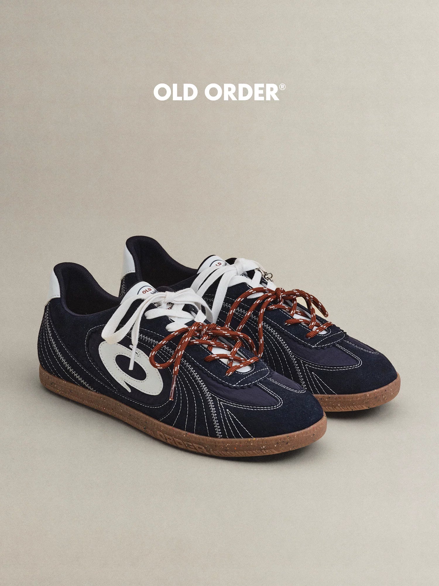 OLD ORDER Dark Blue Retro Baseball Sneaker