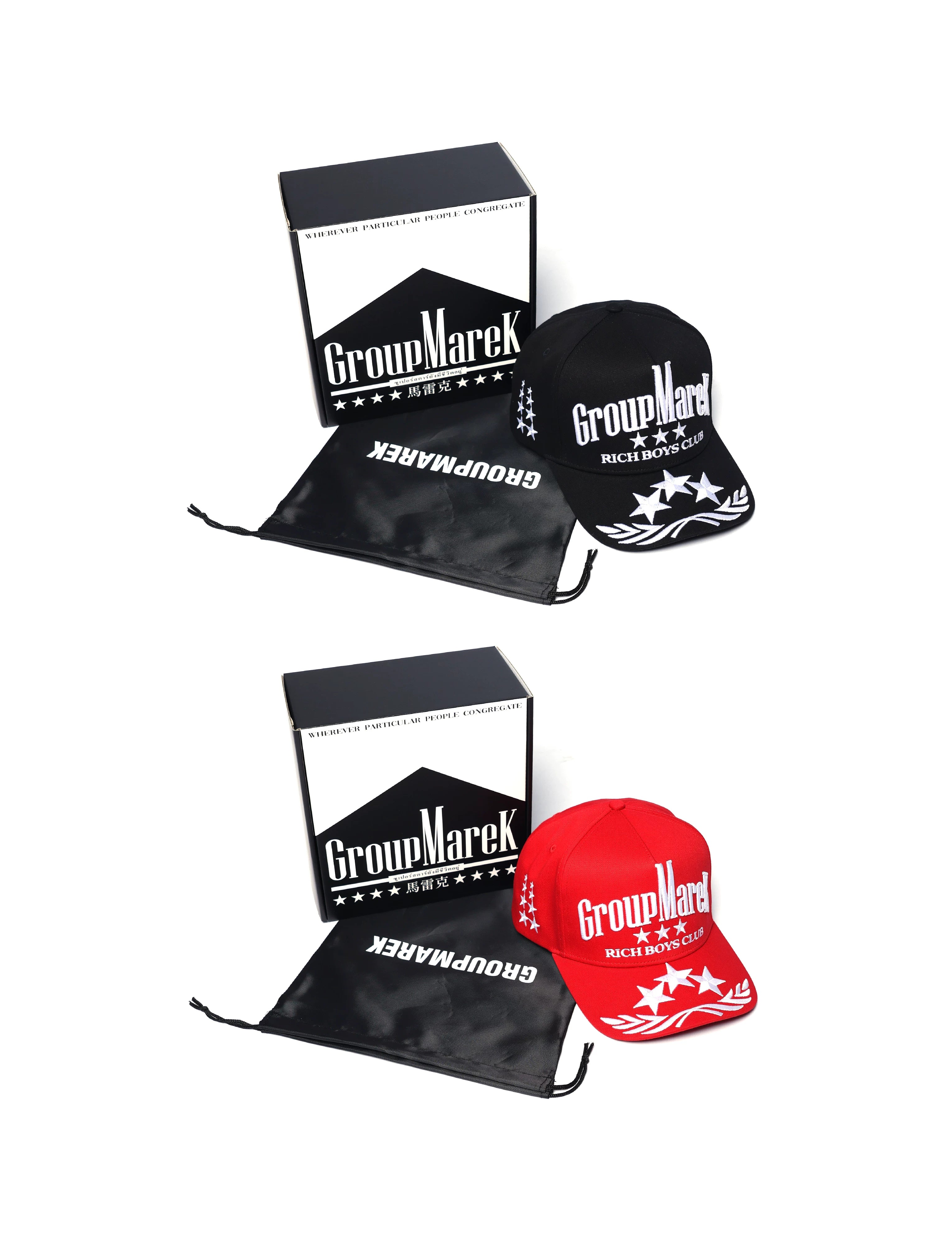 GROUP MAREK Two-Tone Embroidered Curved-Brim Baseball Cap