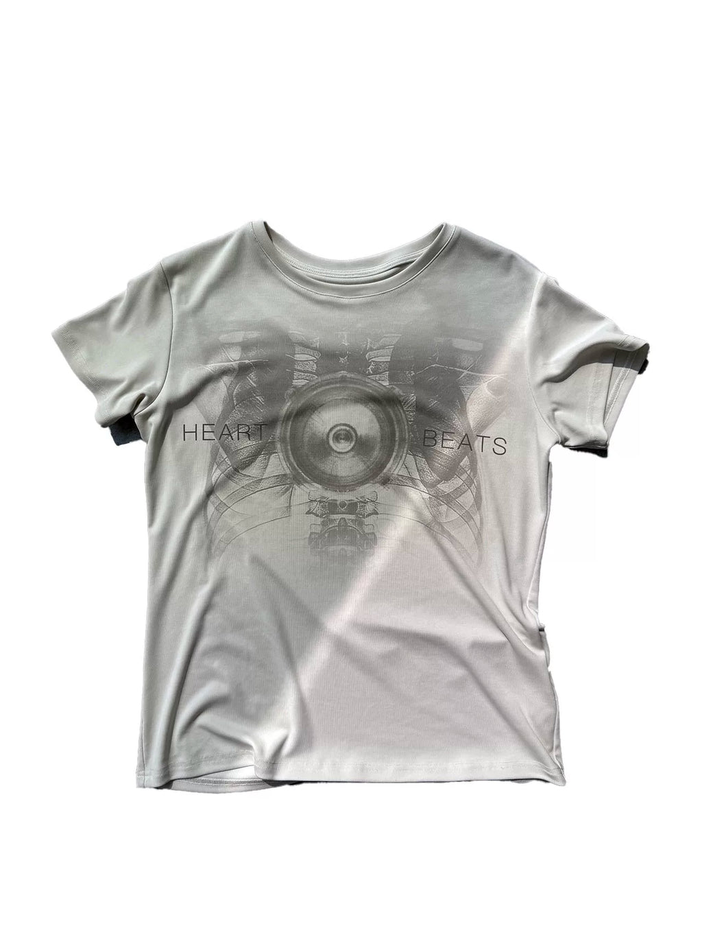 No E Mosen Digital Print Front Shoulder Casual Tee