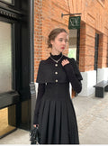 silvernorth lake Vintage High-Waist A-Line Maxi Dress