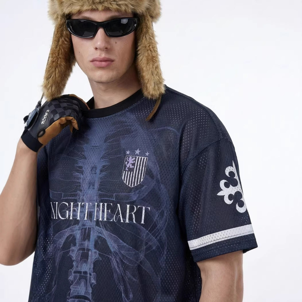 Inflation X-ray Bone Digital Print Jersey Short Sleeve