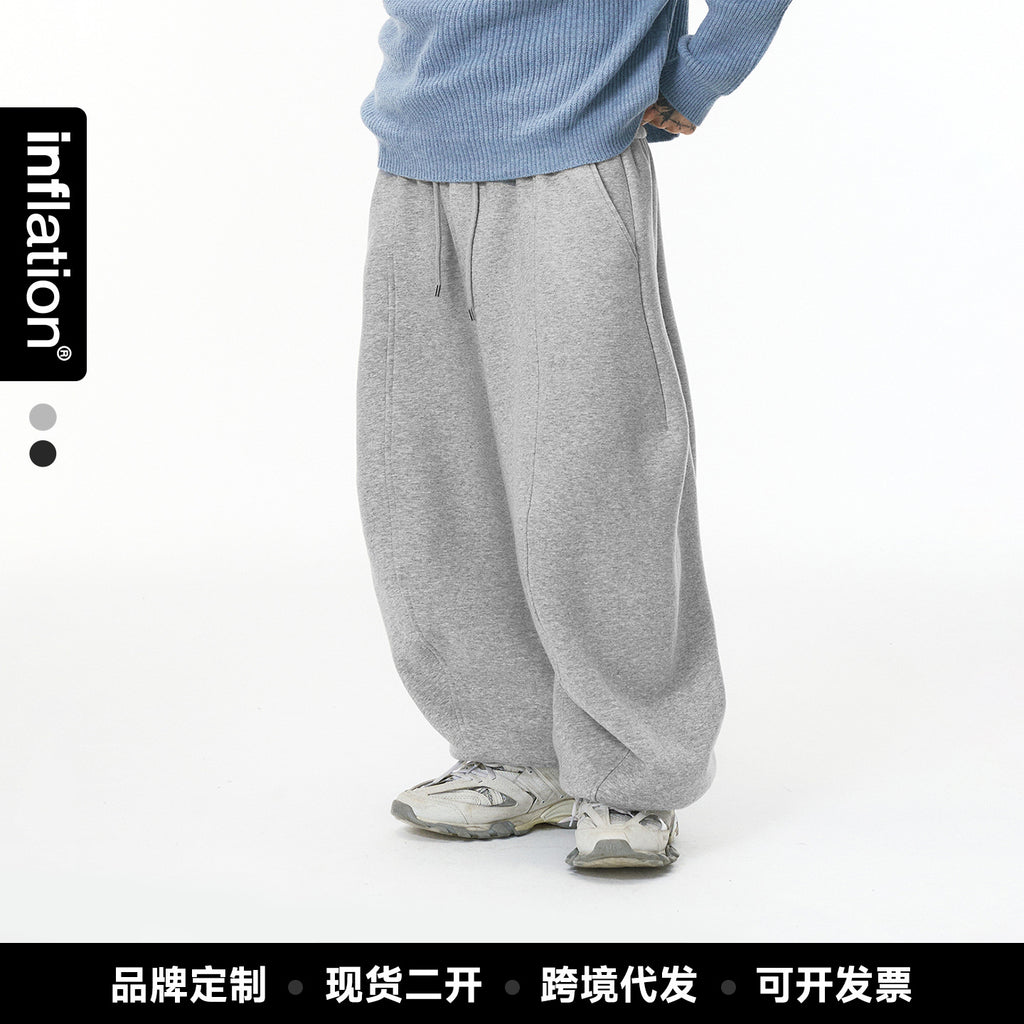 Inflation Fleece Tapered Wide-Leg Sweatpants